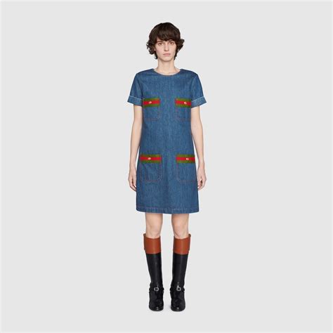 gucci denim dress